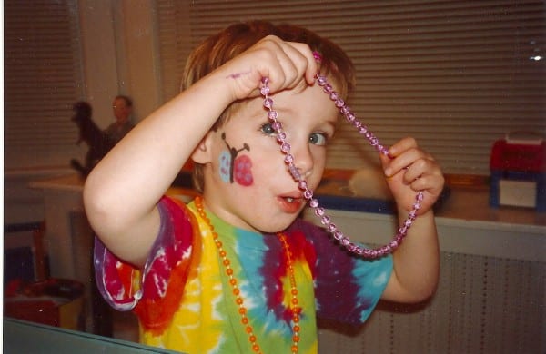 Harry's Birthday Party beads, 1994.