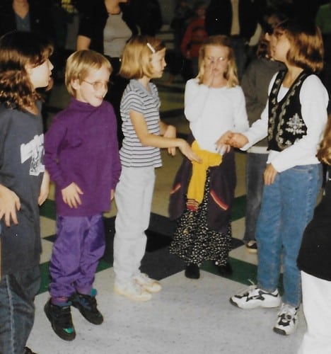 Harry at the school dance, 1996