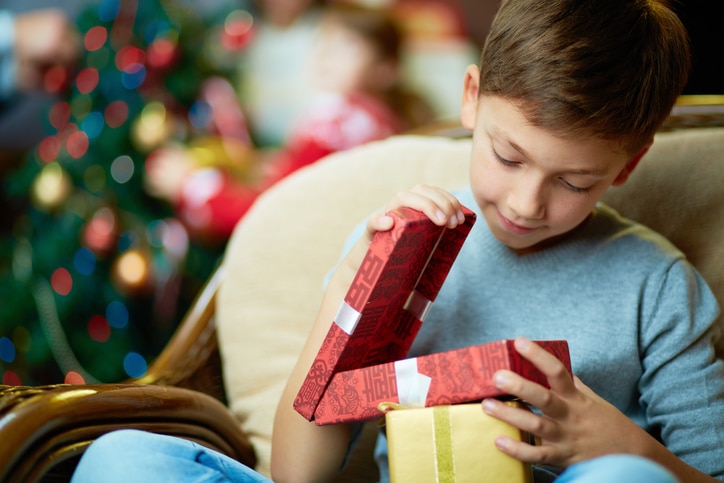 Boy Opening Christmas Gift My son likes nail polish, but our relatives gift only stereotyped 'boy' toys. Boy Opening Christmas Gift Julie Tarney